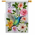 Gardencontrol Colorful Hummingbird Animals Bird 28 x 40 in. Double-Sided Vertical House Flags for  Banner Garden GA3905215